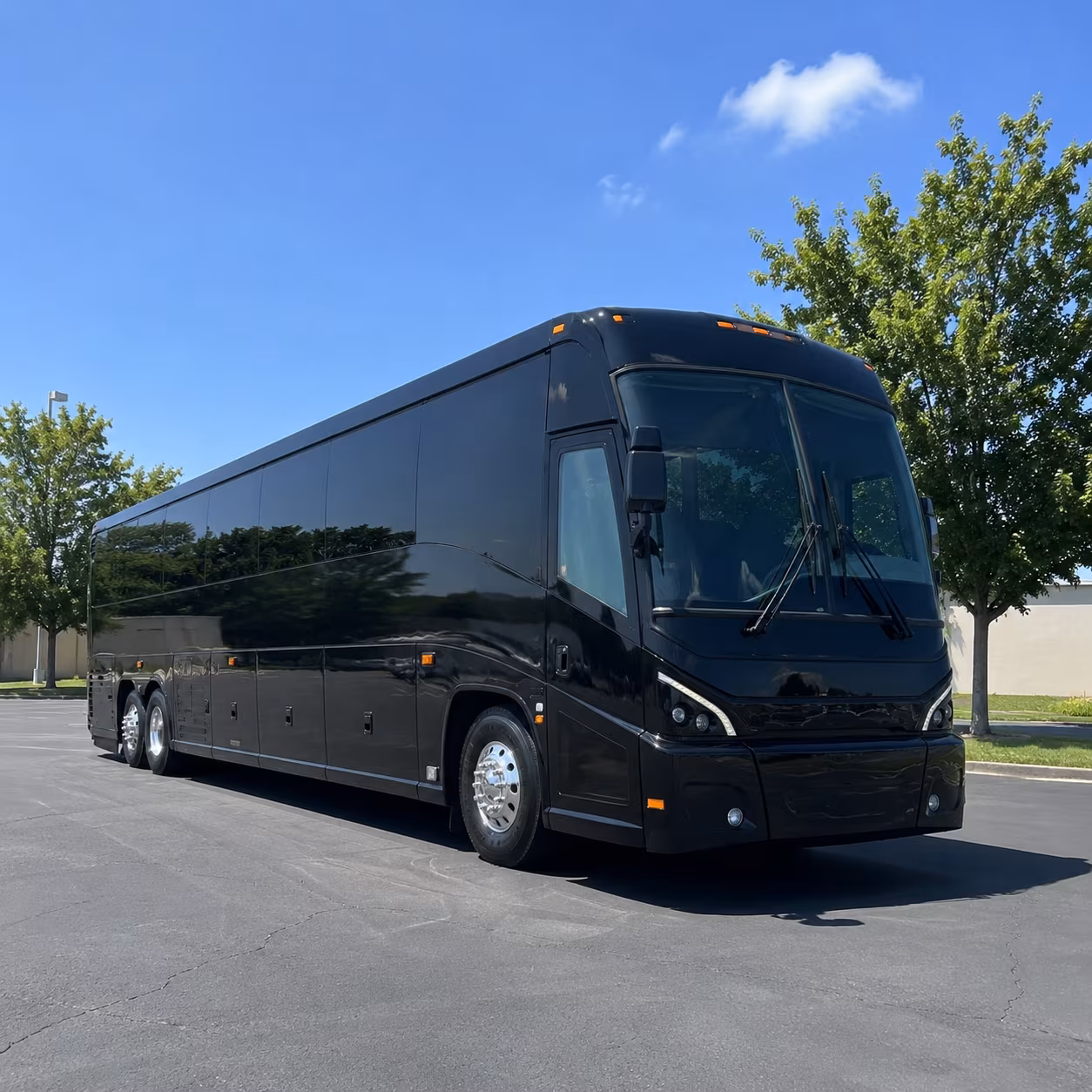 charter bus shuttle service for corporate groups at dell technologies and kalahari resorts