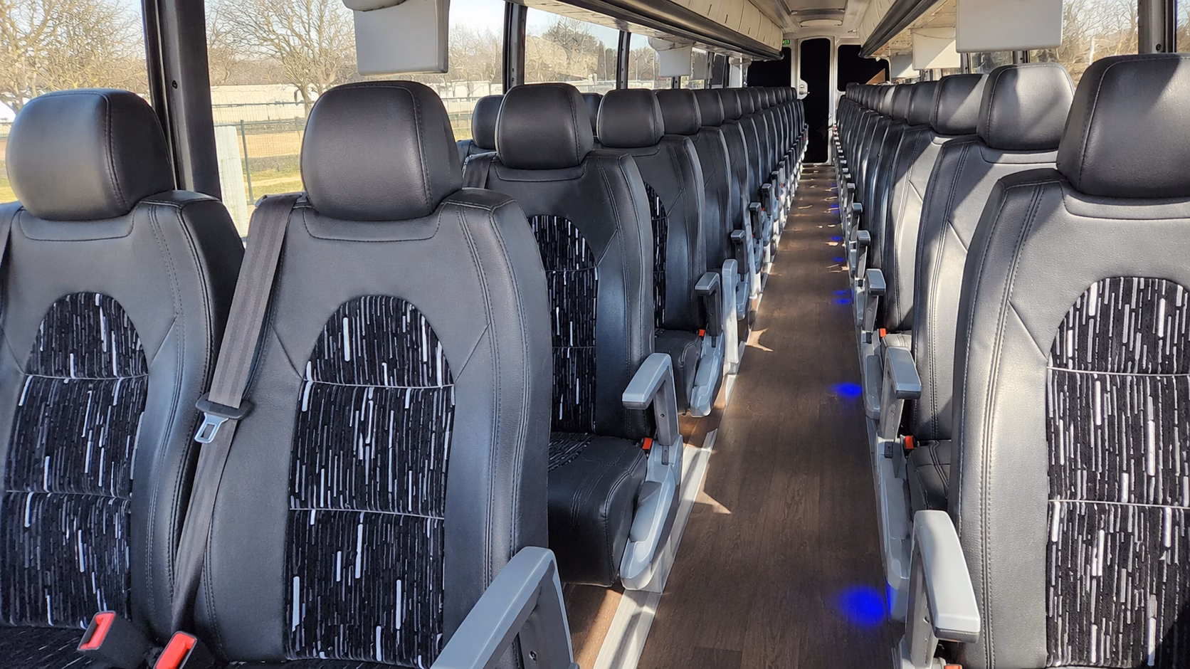 round rock charter bus interior gallery