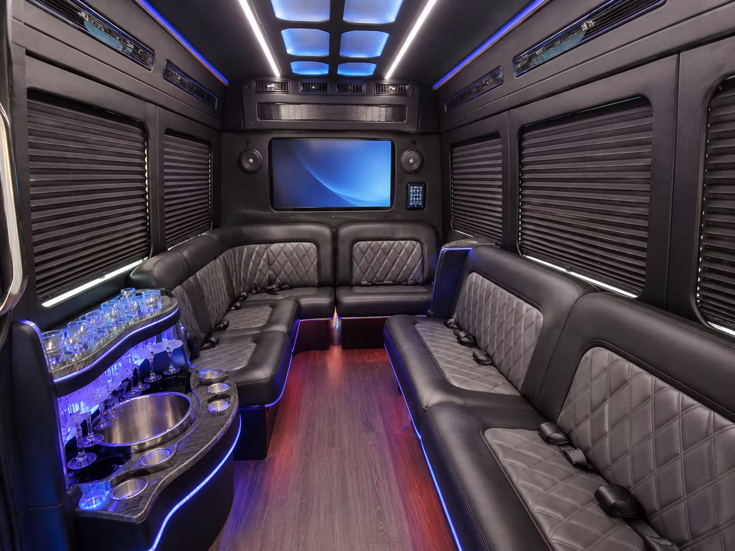 round rock party bus interior